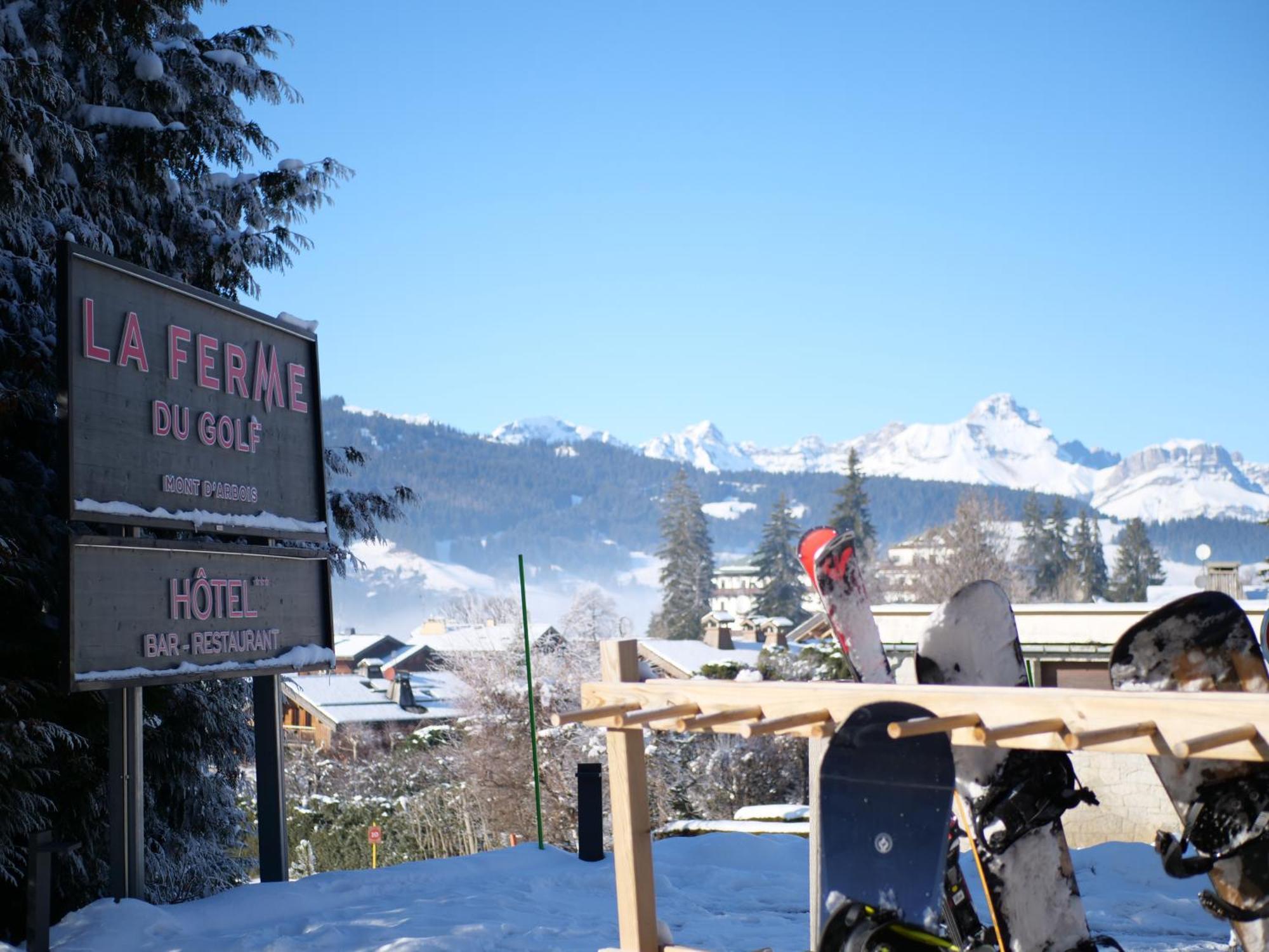 La Ferme Du Golf Hotell Megève Exteriör bild